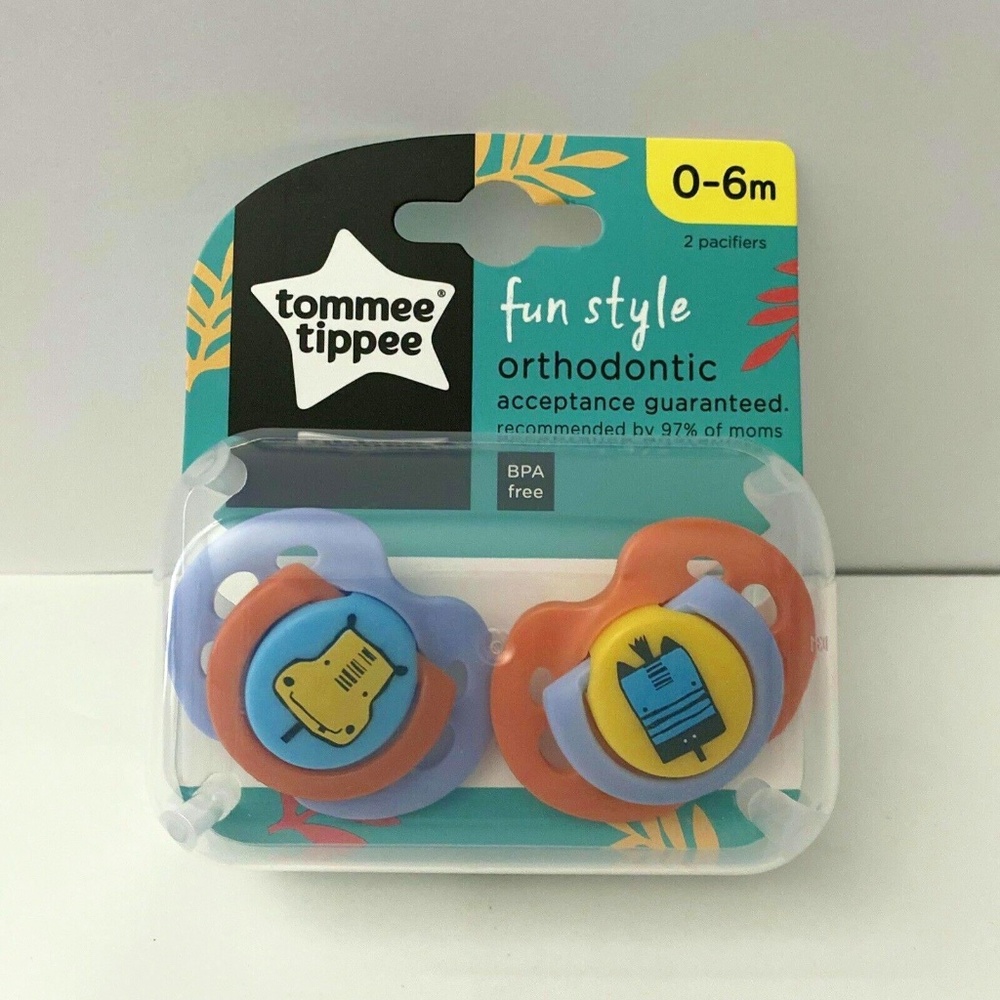 Tommee Tippee Fun Style Orthodontic Pacifier 0-6m